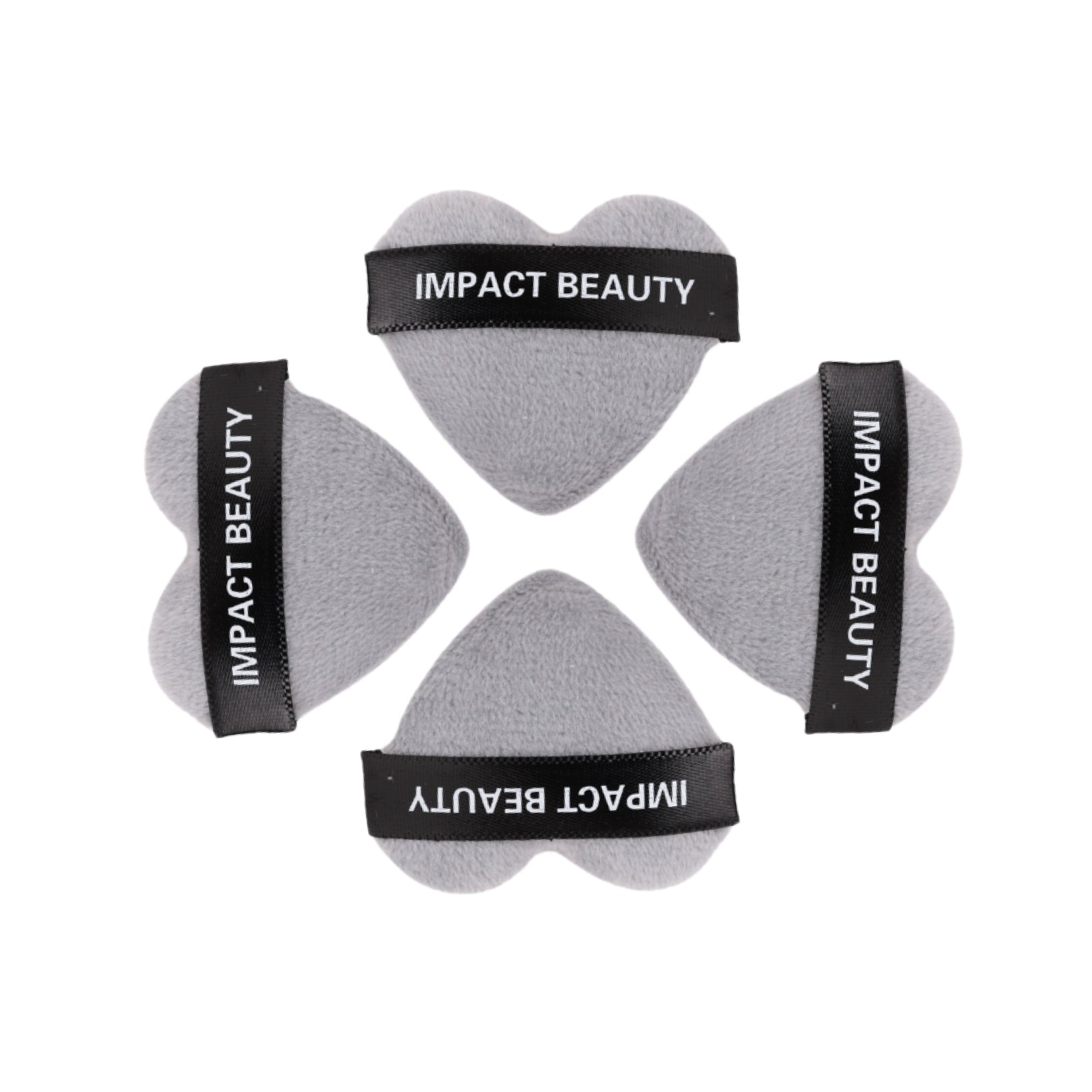 Impact Beauty 4 pcs Heart Puff