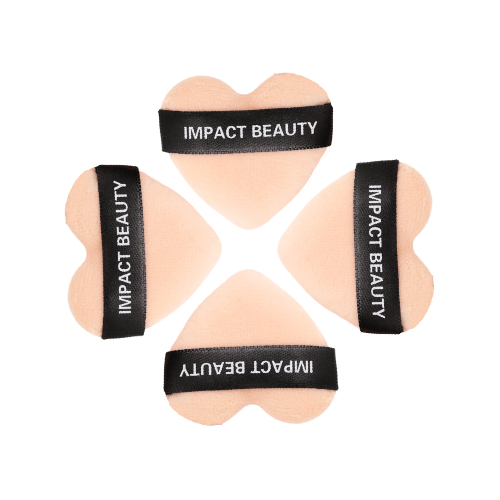Impact Beauty 4 pcs Heart Puff
