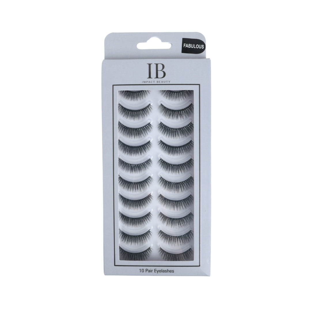 Impact Beauty Eyelash Kit Fabulous 10