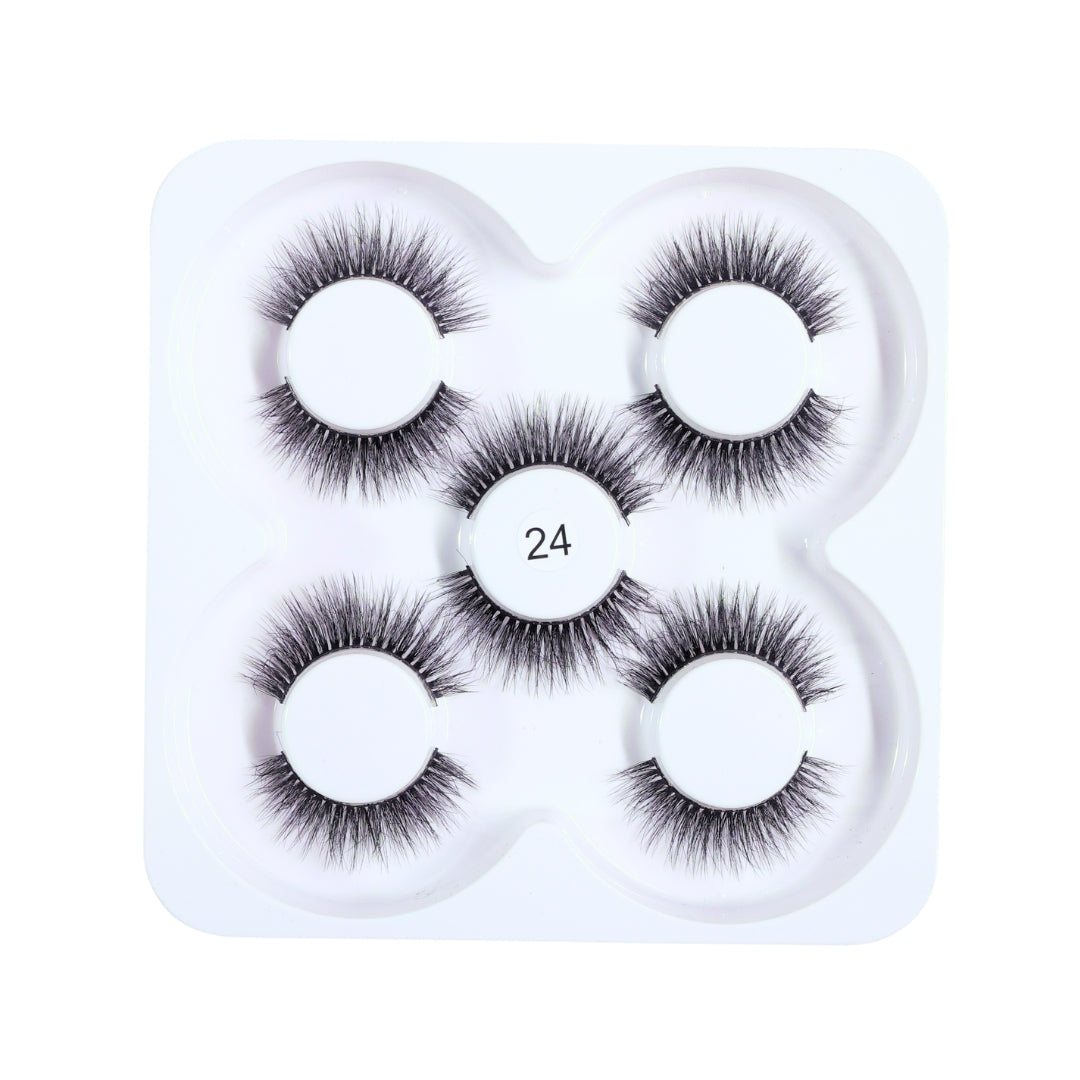 MINK LASHES 5 PAIR - 24