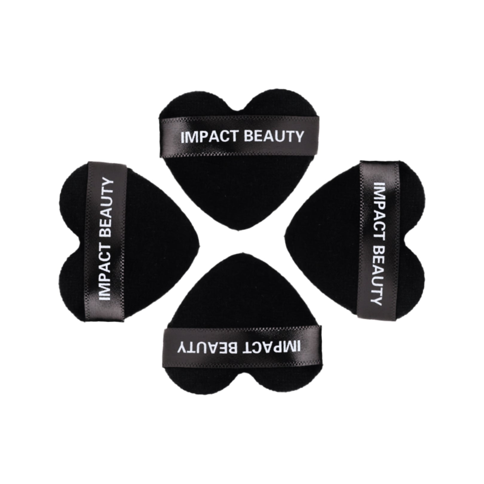 Impact Beauty 4 pcs Heart Puff