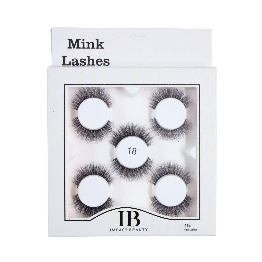 MINK LASHES 5 PAIR - 18